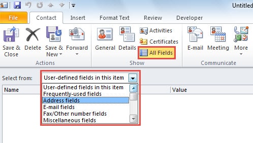 Select Fields