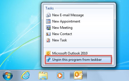 Unpin the orginal shortcut from Taskbar