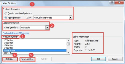 How to Use Word to Create Different Address Labels in One Paper Sheet