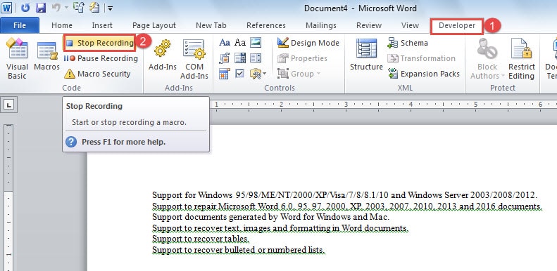 macros for word 2008 mac