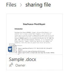Click to Open the Sharing File Folder to See the Uploaded File