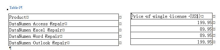 Drag the New Table to Make it in Row with Table 1