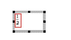 Enter Numerator and Denominator in Editor Box