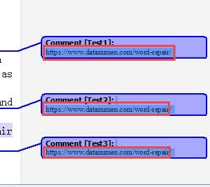 aseta kursori oikein-paina "Shift+ Ctrl+ Up/Down arrow" valitaksesi Kommentit