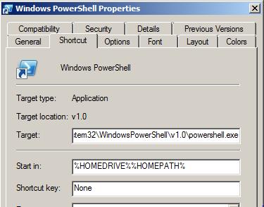 Windows PowerShell Properties