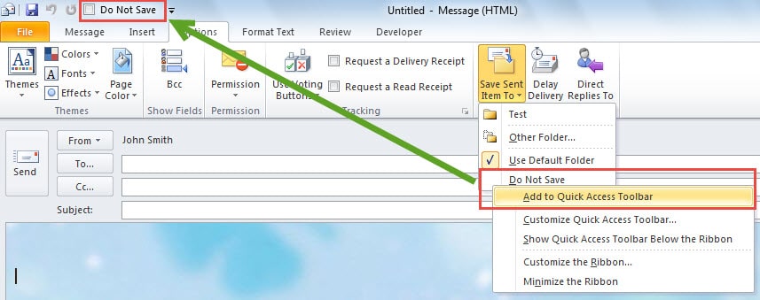 Add "Do Not Save" Option to Quick Access Toolbar