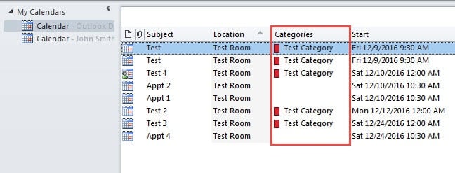 Auto Assign Color Category to the New Appointments