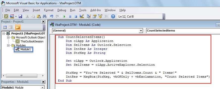 Copy & Paste the VBA Codes in New Module