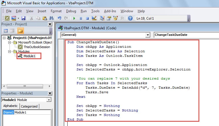 Copy the VBA Codes in New Module