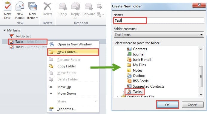 Create a New Task Folder