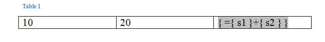 Input Formula