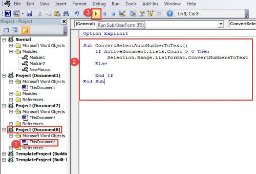 Code Into Normal Document 2 Ways to Convert Automatic Numbering to Normal Texts in Your Word Document