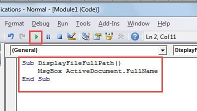 Paste VBA Codes ->Click "Run"