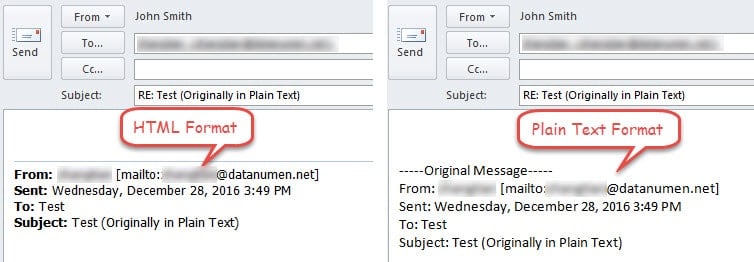 How to change message format from plain text to HTML in Outlook? - SalesHandy Knowledge Base