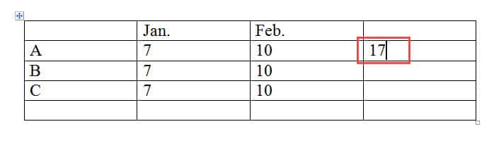 Effect of Using Formula to Sum a Row