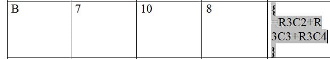 Input Formula