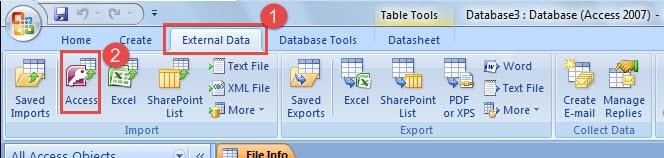 Select Access In Import Group