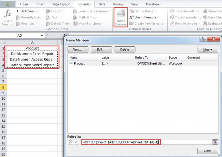 2 Methods to Auto Update the Reference Range of a Defined Name in Excel