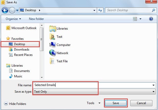 Batch Export Selected Outlook Emails to a Text File
