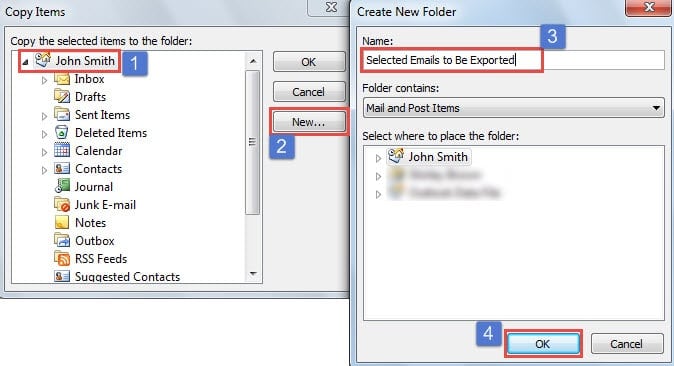 Copy Items to New Folder