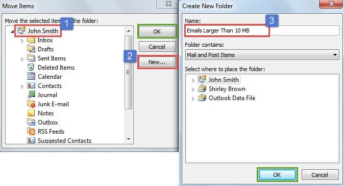 Create a New Folder to Store the Search Results