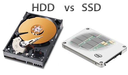 Differences between Hard Disk Drive and Solid State Drive