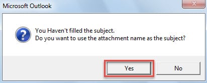 Outlook Message Box