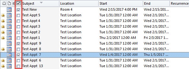 Mark Appointments as Completed via Complete Column