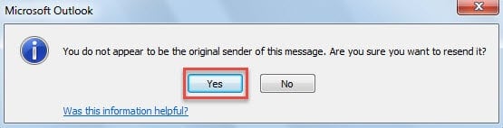 Message Prompting You Are Not the Original Sender