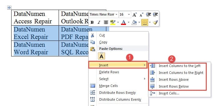 Right Click->Choose "Insert"->Choose Command