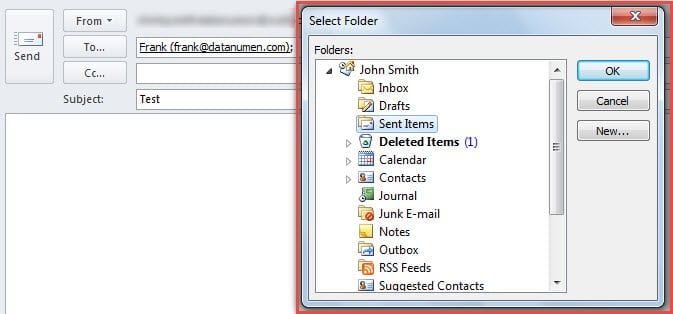Select Folder Dialog Box