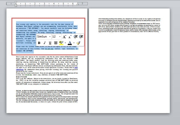 Zoom out a Document to Percentage until You Can View Multiple Pages