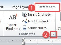 how to start new page after endnotes in word 2016