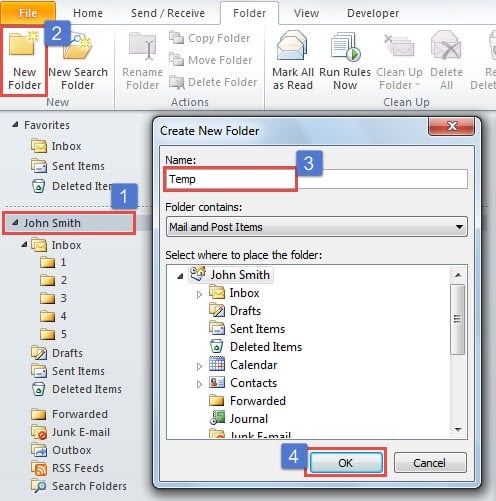 Create a New Temp Folder
