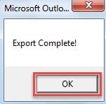 Export Complete