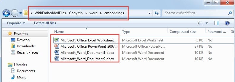 Extract Embedded Files without Identifiable Names