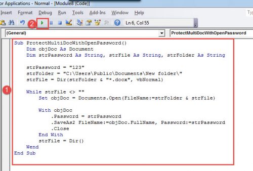 How to Quickly Protect a Batch of Word Documents with Password