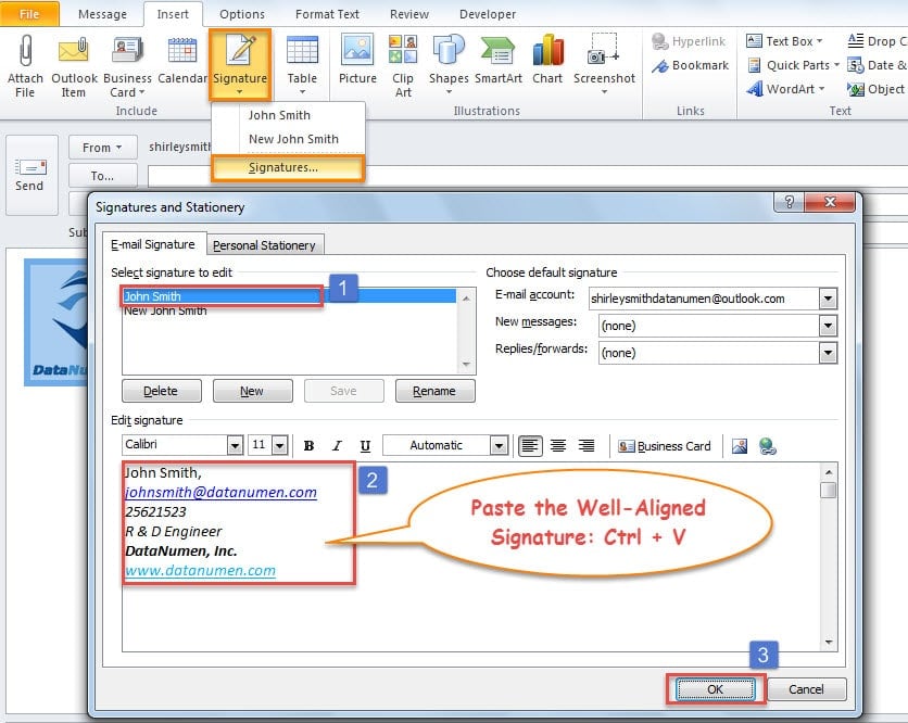 Paste the Well-Aligned Signature