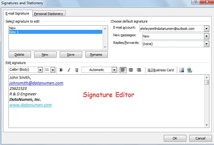 how to add signature in mail mac