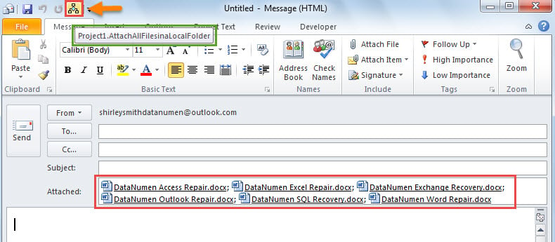 Attach All Files in a Local Folder to an Outlook Email via VBA