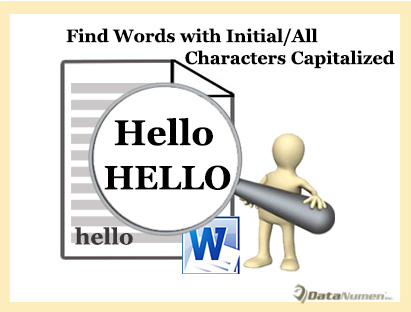 Find All Words with Initial or All Letters Capitalized