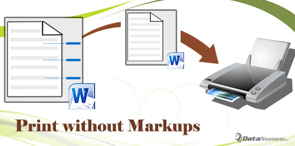 Print Your Word Document without Markups