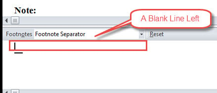 A Blank Line Left