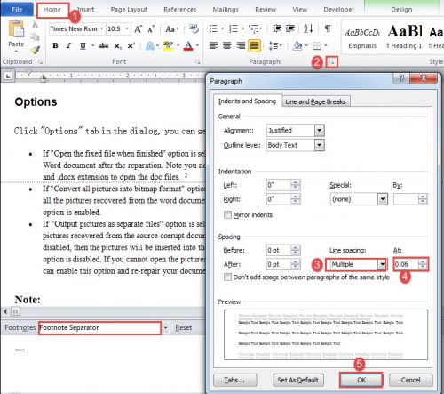 how to insert footnote separator how to insert footnote separator
