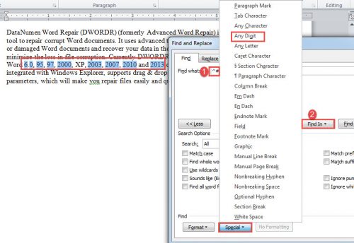 4 Ways to Exclude Numbers in Your Word Document from Word