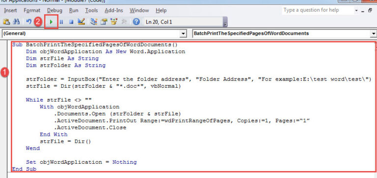 2 Quick Ways to Batch Print Specific Pages of Multiple Word Documents