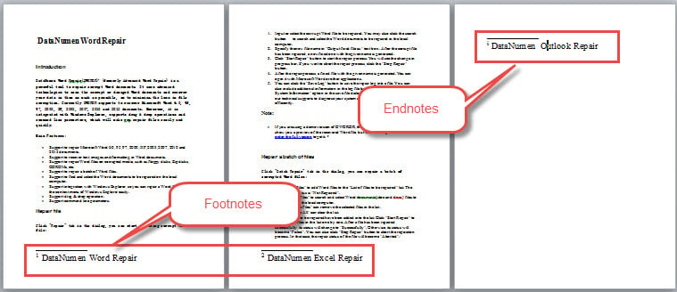 Sample of default notes setting