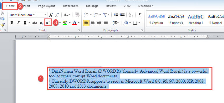 5 Ways to Reset Footnote or Endnote Reference Numbers to