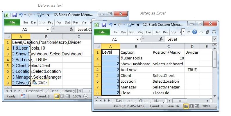 Format It Into Individual Excel Cells