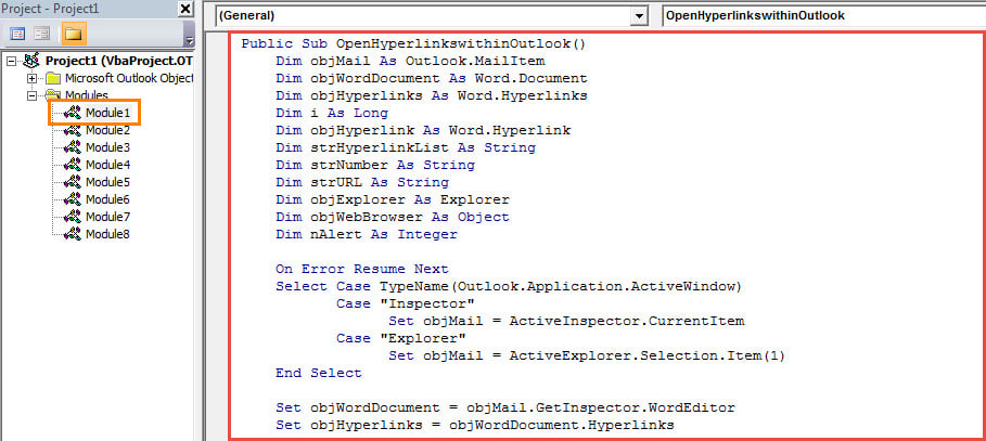 VBA Codes - Open Hyperlink in Outlook Directly instead of New Browser Window
